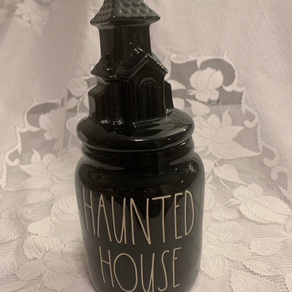 Storage & Organization Rae Dunn Haunted House Canister Black New